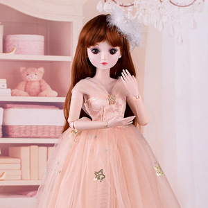 60 Cm Klapp puppe 1/3 BJD 60 cm Bjd Weibliche Hochzeits puppen Dress Up Prinzessin Puppe Großes Spielzeug Prinzessin Set Kinder Mädchen Spielzeug Geschenk - Product Image 3