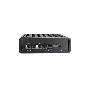 10th Gen Fanelss J4125 Mini PC 4 * LAN Firewall Appliance I3i5i7 Nuevo Mini PC 4 Ethernet Computadora AU Firewall Router Server Minipc - Product Image 3