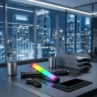 SL30 Baguette lumineuse portable magnétique RGB rechargeable, bâton lumineux vidéo RGBW avec mode musique pour l'éclairage photographique