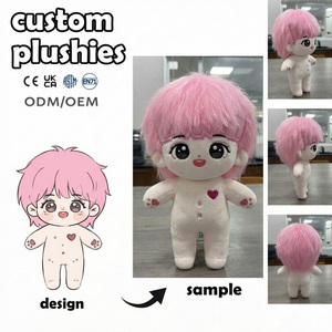 Peluche personnalisée, poupée en peluche, jouet moelleux et mignon, thème ouvrier du bâtiment, articles de la culture du café, articles à thème <span class=keywords><strong>chat</strong></span>, poupée de chiffon, machine à griffes personnalisée - Product Image 3