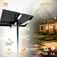 Lámpara Solar LED para Exteriores, Impermeable IP65, de Aleación de Aluminio, DC 100W 150W 200W, Certificación RoHS