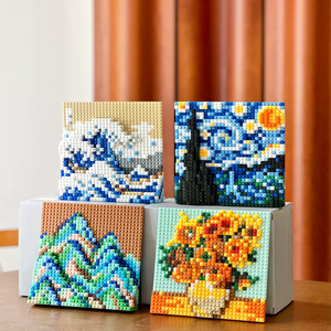 2024 New phổ biến pixel Art khối xây dựng chức năng DIY Nhự<span class=keywords><strong>a</strong></span> ABS kim cương mini trang trí nội thất tương thích với DIY Đồ chơi Quà Tặng - Product Image 2