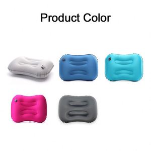 Free Sample Ultralight <b>Backpacking</b> Travel Supplies Compressible Compact Waterproof Air <b>Inflatable</b> Camping Pillow - Product Image 3