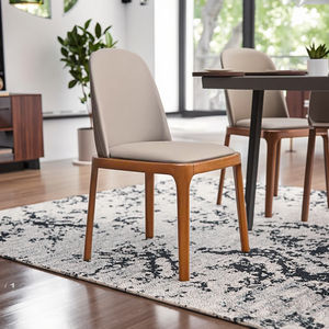 Chaises d'hôtel de salle à manger de loisirs nordiques Meubles en velours de bonne qualité avec pieds en <span class=keywords><strong>bois</strong></span> <span class=keywords><strong>Prix</strong></span> en cuir pour restaurants hôtels - Product Image 4