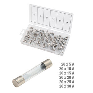 ฟิวส์แก้วจำนวน120ชิ้นสำหรับอุปกรณ์อิเล็กทรอนิกส์และฟิวส์ - Product Image 1