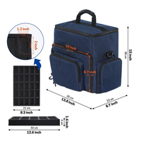 Portable Table Jeux Sac De Rangement Miniature Figure Voyage Sac De Transport MDN Organisateur Cas Avec Plateaux En Mousse