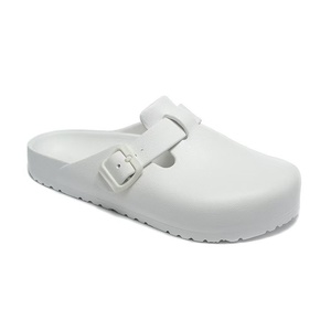 Mules et sabots plats d'extérieur pour femmes, style <span class=keywords><strong>Birkenstock</strong></span>, en cuir véritable et daim de vache, avec semelle intérieure en liège et semelle extérieure en EVA, à enfiler - Product Image 4