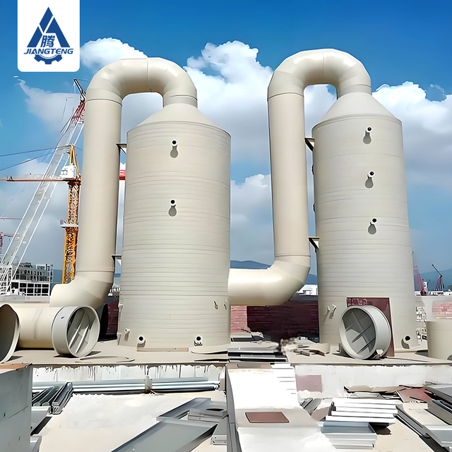 New Industrial Venturi Wet Scrubber Detergent Powder Drying Spray Tower Air Pollution Control System Water Cyclone Scrubber PLC