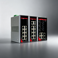 Switch industriel Gigabit non géré IN Rail, 2 ports optiques SFP, 4 ports électriques RJ45, switch réseau hybride pour la surveillance