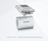 Medidor de Flujo Digital Krohne-OPTIFLUX 1100 100% Original y Nuevo, Material 316L SST, Rango 50-5000, Mejor Calidad para Agua y Aceite, OPTIFLUX 1100 Em