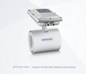 เครื่องวัดอัตราการไหลดิจิตอล Krohne-OPTIFLUX 1100 ของแท้ใหม่ 100% วัสดุ 316L SST ช่วงการวัด 50-5000  คุณภาพดีที่สุด สำหรับน้ำและน้ำมัน OPTIFLUX 1100 Em - Product Image 2