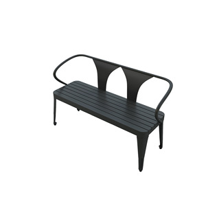 Set Moderno di Tavolo e Sedie da Esterno per Patio, Terrazza e Giardino, Tavolo Lungo in Plastica e Legno per Riunioni all'Aperto - Product Image 5