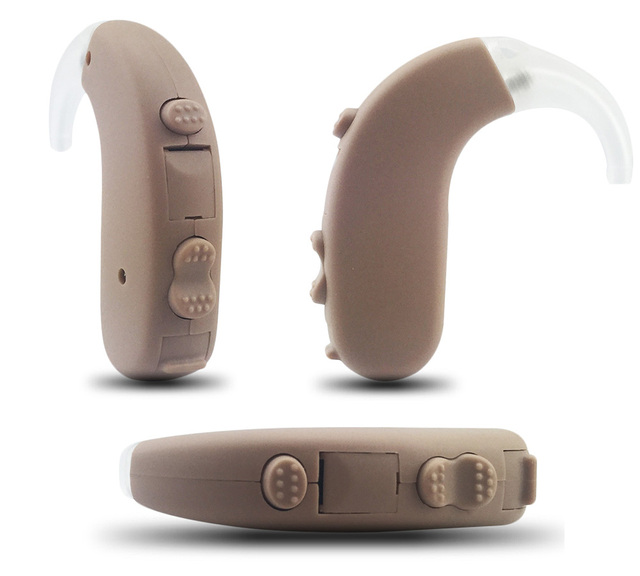 CE Approved Huiling HL-1005 6-Channel Powerful Digital Sound Amplifier Lotus Hearing Aid with Trimmers Type C Tender for Ear Use