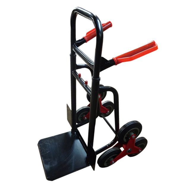 Foldable Hand Trolley Truck with Six Wheels Stair Climbing Wheelbarrow