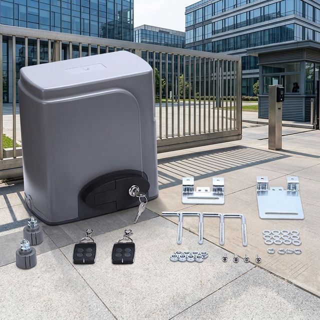 600kg Sliding Gate Opener Kit AC Motor Dual Voltage 110V/220V APP WiFi Control for Residential & Commercial Automatic Gates