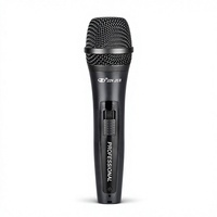Microphone filaire en métal, vente directe d'usine, pour karaoké à domicile, diffusion audio en direct, microphone dynamique portable