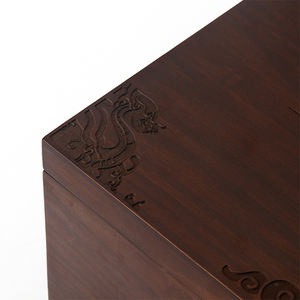 Large Wooden Decorative <b>Box</b> Accessory <b>Jewelry</b> Organizer <b>Hinged</b> Lid Storage <b>Box</b> Durable Space-Saving Modern Rectangle Home Office - Product Image 5