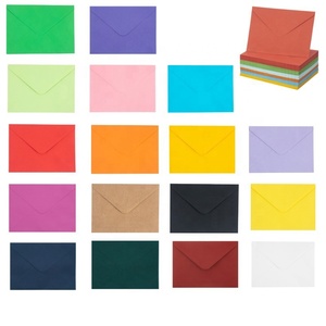 Sobres de invitación coloridos al por mayor de lujo, Sobres de papel con logotipo de impresión personalizado en blanco, suministros escolares de oficina - Product Image 3