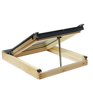 Puits <span class=keywords><strong>de</strong></span> lumière électrique moderne à battants horizontaux vitrés avec cadre en bois pour cuisine, villa, <span class=keywords><strong>grenier</strong></span>, escalier, extérieur - Product Image 2