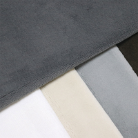 Tissu Velours Tricoté Chaîne 100% Polyester Doux 300gsm 145cm Uni Personnalisé pour Ameublement et Textile de Maison P5NNR pour Canapés et Chambres de Filles