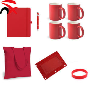 Juego de Regalos Promocionales de Alta Calidad con Logotipo Personalizado, Bolsas Rojas, Taza, Pulsera, Cuaderno, Bolígrafo <span class=keywords><strong>para</strong></span> Mujeres y Hombres - Product Image 1