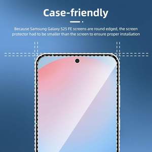 Protector de Pantalla de Vidrio Templado Transparente 2.5D 9H para Teléfono Móvil Samsung S26 S25 FE A57, a Prueba de Explosiones, Sin Burbujas - Product Image 5
