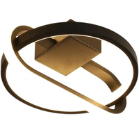 Lampe d'allée simple moderne Nordic Creative Vestiaire Balcon Or Noir Plafonnier Couloir Lumière Foyer Plafond Couloir Lumière