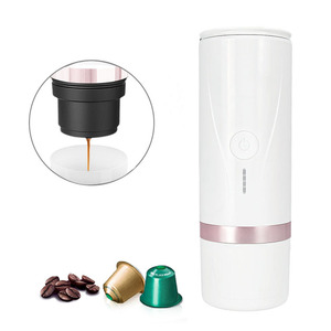 Máquina <span class=keywords><strong>de</strong></span> café expreso <span class=keywords><strong>de</strong></span> fábrica <span class=keywords><strong>de</strong></span> diseño personalizado y cafetera <span class=keywords><strong>de</strong></span> cápsulas dos en uno Mini cafetera portátil multifuncional OEM 5V 6W - Product Image 3