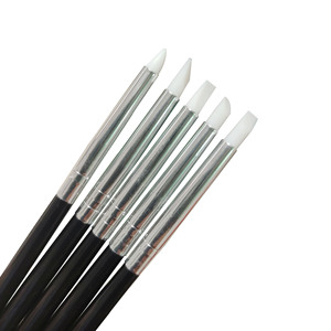 Lot de 5 pinceaux de sculpture pour nail art, outils en plastique creux pour gaufrage, stylo en fibres artificielles pour sculpture en argile polymère OEM ODM - Product Image 2