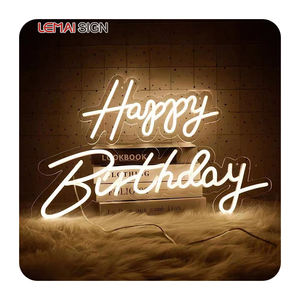 DS2023 Electronic Oh Baby Led logo Letter Lash <span class=keywords><strong>Sexy</strong></span> Love Good Vibes Open Activity Anime Lights Happy Birthday Neon Sign - Product Image 3