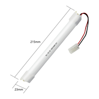 Éclairage d'urgence compact, éclairage d'incendie, éclairage d'accès, montage mural, module de batterie SC Stick Ni-Cd 10,8 Wh 6 V 1800 mAh