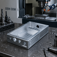 Boîtier métallique anodisé en aluminium usiné CNC de haute précision pour amplificateurs électroniques et équipements de télécommunications