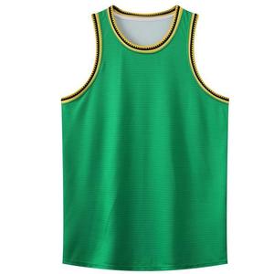 Maillot de <span class=keywords><strong>basket</strong></span>-ball personnalisé de haute qualité, imprimé et brodé, respirant, sans manches, en polyester/coton, style américain, pour équipe - Product Image 4