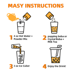 Zonegoing Taro Mango Strawberry Honey Peach <span class=keywords><strong>Chocolate</strong></span> 5 Tasses Kit DIY de Bubble <span class=keywords><strong>Tea</strong></span> au Sucre Roux Instantané <span class=keywords><strong>Boba</strong></span> <span class=keywords><strong>Milk</strong></span> <span class=keywords><strong>Tea</strong></span> Pudding Konjac - Product Image 6