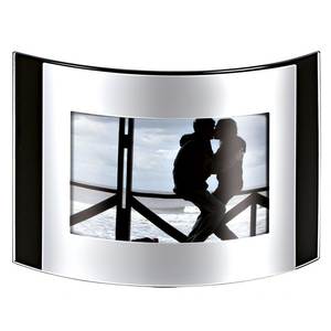 Cadre photo métallique de luxe 180x130mm en fer et alliage de bois - Brillant - Pour décoration intérieure, table, mariage - Tailles 50x70, 30x40, 40x60 - Product Image 1