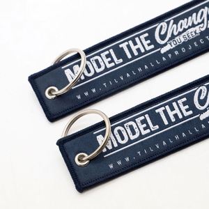 <b>Custom</b> Printed Motivational Jet Tag <b>Keychain</b> for Nonprofit and Community Outreach Favors - Product Image 2