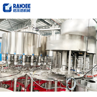 Ligne de production complète de mise en bouteille automatique de liquides, machine de remplissage de bouteilles, machine de production de remplissage d'eau minérale pure