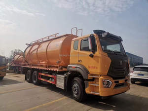 Camion de nettoyage des égouts à grande capacité et haute performance de 25 m³ avec pompe à vide pour le nettoyage des égouts et l'aspiration des boues - Product Image 4