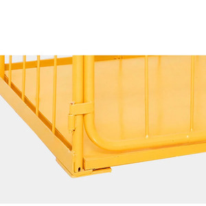 Aangepaste <span class=keywords><strong>4</strong></span> Wiel Opvouwbare Magazijn Zware 500Kg <span class=keywords><strong>Platform</strong></span> Gaas Logistiek Rolkar Kooi <span class=keywords><strong>Trolley</strong></span> Voor Supermarkt - Product Image 5