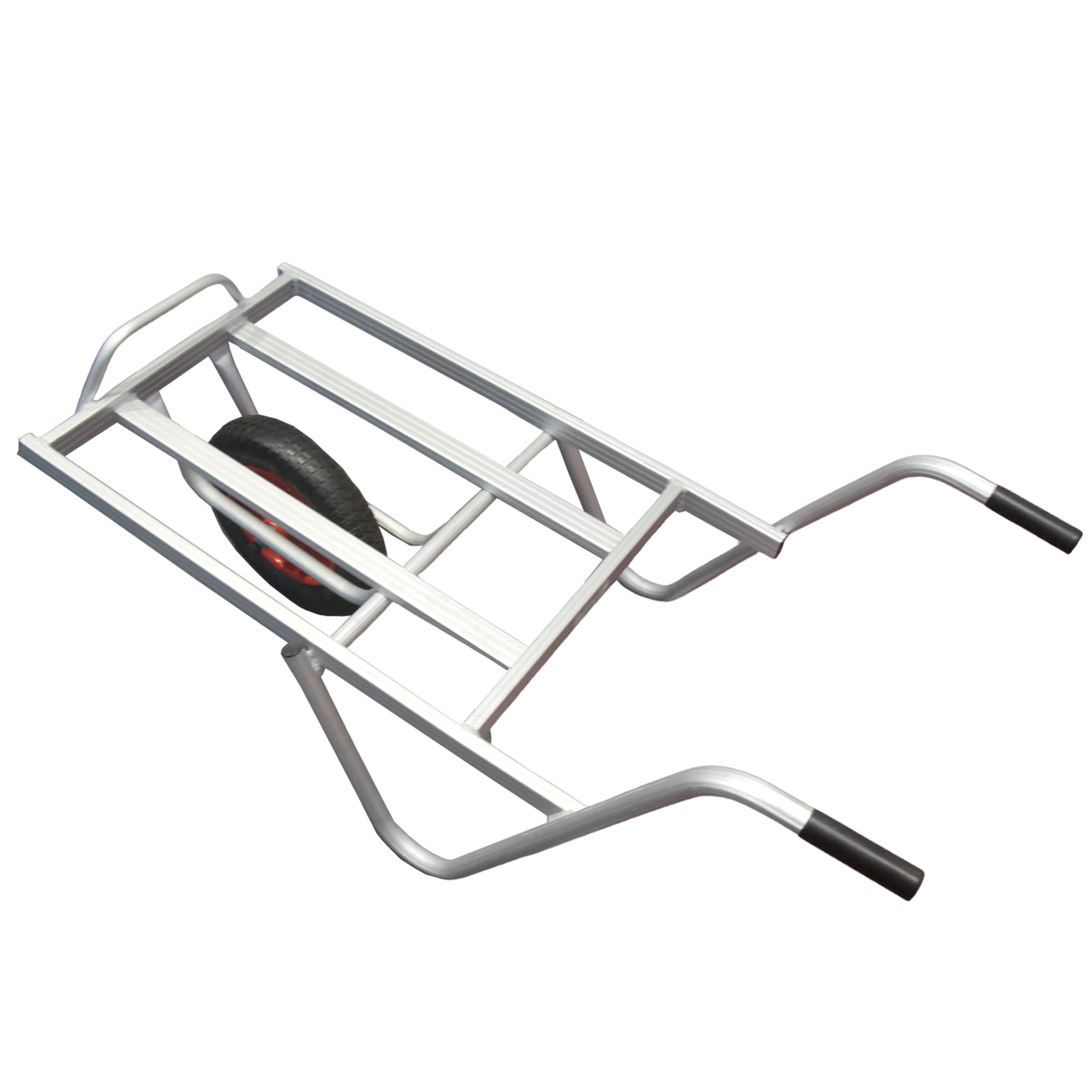 TC2403 Customizable Platform Aluminum Trolley 13x3 Inch Pneumatic Tyre Hand Trolley Cart for Home Farming Garden Usage OEM