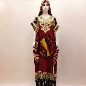 Europe United States Printed <strong>Boubou</strong> Africa Clothes Abaya <strong>Dress</strong> Women Muslim Dashiki Large Size Summer Fashion Kaftan <strong>Dress</strong> Women - Product Image 2