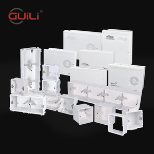 Boîte de <span class=keywords><strong>connexion</strong></span> électrique boîte de lumière encastrée 2 voies plastique ABS PVC PP boîte électronique simple de haute qualité - Product Image 2