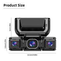Cámara para Auto DVR de 140 Grados con WiFi, 4 Canales, Grabador de Video 1080P FHD, Control Inalámbrico por Aplicación, Modo de Estacionamiento 24 Horas, Grabación en Bucle