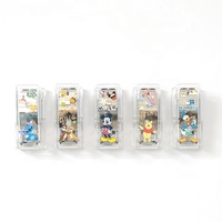 Agrafeuse manuelle standard personnalisée de qualité supérieure, design acrylique de dessin animé, mini format 15,5x3,5x7, modèle DJ-93-08, papeterie Kawaii pour le bureau