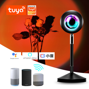 Lámpara Proyector de Atardecer Inteligente Tuya RGB, Lámpara de Pie Decorativa LED de 16 Colores, Control Remoto por Aplicación Móvil Wifi, Proyección de Atardecer Tuya - Product Image 2