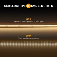 Vente flash - Bande lumineuse LED COB étanche pour extérieur, personnalisable, IP68 IP67, AC 220V 110V DC 24V 12V 5V