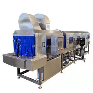 Nouveaux modèles de laveuse de paniers et caisses <span class=keywords><strong>à</strong></span> fruits de mer entièrement automatique en acier inoxydable, type tunnel, capacité 70 kg - Product Image 1