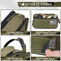 Pochette Tactique Molle EDC Imperméable OEM en Gros pour Salle de Bain, Trousse de Toilette et de Rasage Personnalisée