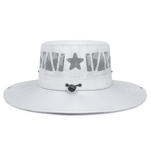 Fisherman Hat Men's Foldable Sun Hat Outdoor Hiking Camping Fishing Breathable Mesh Adjustable Spring Summer - Product Image 3