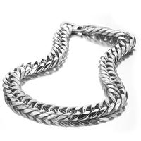 Chaîne cubaine en acier inoxydable de 21 mm de large, plaquée couleur, étanche et inaltérable, style hip-hop, pour homme – Vente chaude usine